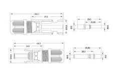 China Dustyproof SAE Solar Cables Connectors For Power System supplier