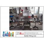 Chemicals Bottle Filling Line / Foaming Detergent Filling Machine Line With Servo Filling Machine