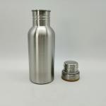 Silver Color Single Wall Stainless Steel Water Bottle 500ml Corrosion Resistance for sale