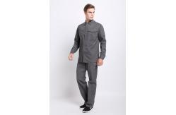 China Flap Suit Anti Static Fabric Gray Jacket Work Clothes supplier