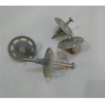 35mm Grey Color Plastic Insulation Washers With Drive Metal Nails for sale