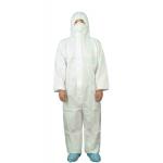 PPE Type5/6 White MP Chemical Protective Anti Dust Disposable Jumpsuit With Hood for sale