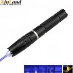 China Most Powerful 2000mW 450nm Blue Laser Pointer With 5 Star Tips Focusable Burning for sale