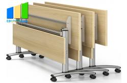 China Meeting Room Folding Stackable Conference Tables Executive Computer Office Desks With Drawer supplier