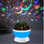DC 12V LED Projector Night Light , 4 AAA battery Projection Night Lamp CE approval for sale