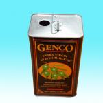 6L Vintage Olive Oil Cans Plastic Lid Plug Square Tin Containers for sale