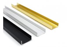 China OEM Customized U Shaped Channel Standard Aluminum Profiles Normal Length 6m supplier