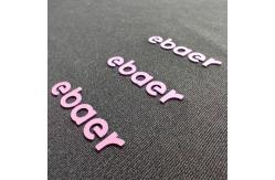 China Raised 1mm Silicone Heat Transfer Logo Matte Heat Transfer Vinyl 3D Rubber Logo supplier