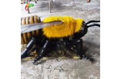 China Botanical Garden Small Size Animatronic Bee Robotic Insects Customized supplier