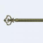 Classic Style Curtain Rod Accessories Aluminum Pattern Curtain Finials With Double Bracket for sale