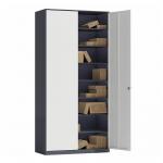 Full Height Office Furniture Double Door Voucher Cabinet Metal Storage Cabinet for sale