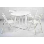 Garden Wooden Outdoor Furniture Folding Table And Chairs For Entertaining Space for sale