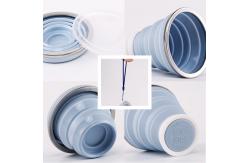 China Shatterproof 320ML Silicone Collapsible Travel Coffee Mug supplier