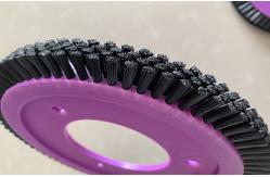 China Pig Hair Monforts Stenter Dyeing Brush Wheels For Dyeing Finishing Machine supplier