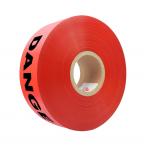 Custom Printed Barricade PE Warning Tape Non Adhesive Red Roll  Plastic Barricer Tape