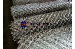 China Galvanized Steel Chain Link Fence Fabric , Diamond Mesh Roll 3.0mm Diameter supplier