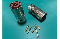 China Circular M40 Power Connector 6 Pin Servo Encoder Female Crimp Wire Plug supplier
