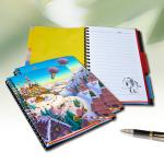 School Students Stationery 3D Lenticular Notebook Plastic Material A3 A4 Size