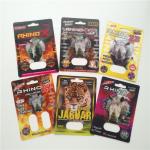Sexual Enhancement Pills Packaging Rhino Max 150K 3D Blister Cards With Paper Box For Powder Sex Capsule for sale