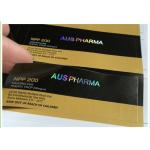 Laser Foil Logo Custom Adhesive Labels / vial Bottle Labels Tradition Color for sale