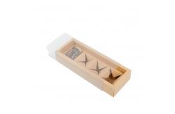 China Eco Friendly Honey Window Packaging Box With Transparent Plastic Sleeves Windows supplier