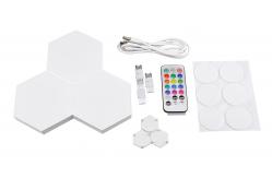 China 3cm Small Plug In Night Lights 1W Splicing Touch LED Hexagonal Night Light supplier