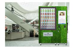 China Restaurant University Gym Salad Vending Machine With Conveyor And Remote Control System supplier