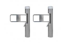 China Waist High Pedestrian Swing Gate Stainless Steel Access Control System Brushless Motor supplier