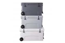 China Custom Rotational Molded Plastic Cooler Boxes Food Grade Car Cooler Box supplier