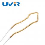 3D Shaped Gold Halogen Heating Tube Ir Infrared Heat Lamp For Paint for sale