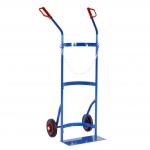 Powder Coating Propane Cylinder Trolley Oxygen Tank Carrier With Wheels
