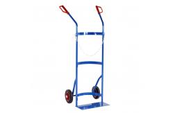 China Powder Coating Propane Cylinder Trolley Oxygen Tank Carrier With Wheels supplier