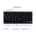 Electroplated Industrial Metal Keyboard Liquid Proof With Optical Trackball Mouse