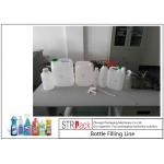 Chemicals Bottle Filling Line / Foaming Detergent Filling Machine Line With Servo Filling Machine