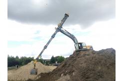 China KM220 KM260 Clamshell Telescopic Armclamp Excavator Attachment With Shell Buckets supplier