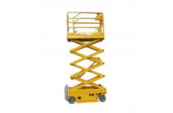 China 450kgs Scissor Lift Self Propelled 6m Mobile Hydraulic Lift Green supplier
