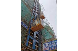 China Q355B Steel Sandblasting And Painted , Galvanised Construction Site Hoist supplier