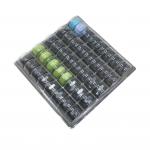 5 x 8 arrangement 40 cells macaron packaging tray and lid, transparent and clear PVC/PET blister macaron box for sale