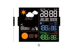 China VA Segmented LCD Display Black Screen Module For Car Tire Pressure supplier