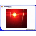 LED Solar Red Obstruction Light , 10cd Low Intensity Aircraft Warning Light IP68