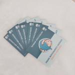 350gsm PMS Instruction Booklets Logo UV Coating Custom Printed 0.55mm Thick