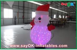 China Christmas Inflatable Lighting Decoration Inflatable Snowman With Controller supplier