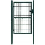 55*200mm Hole Single Fence Gate Hot Dip Galvanized Pvc Coated Wire Mesh Welded for sale