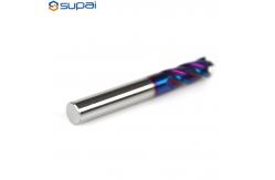 China Blue NaNo Coating 65HRC Carbide End Mill supplier