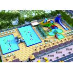 Outdoor Entertainment Inflatable Water Parks / Commercial Water Slide for sale