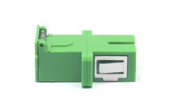 China High Durability SC Fiber Optic Couplers with Filp Auto Shutter and Flange supplier
