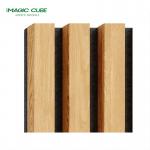 Contemporary Design Style Melamine Surface Fire Retardant Wood Veneer MDF Polyester Panel