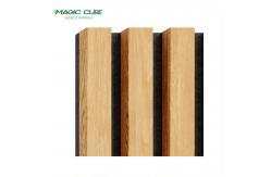 China Contemporary Design Style Melamine Surface Fire Retardant Wood Veneer MDF Polyester Panel supplier