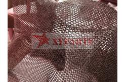 China Hanging Frame Electroplating Metal Ring Mesh For Decorative Partition supplier