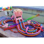 School Inflatable Obstacle Course Funworld Commercial Grade Giant Candy for sale
